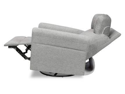 M24386FTG,DaVinci,Suzy Flex Swivel Recliner w/ Adj. Arms & Headrest in Frost Grey