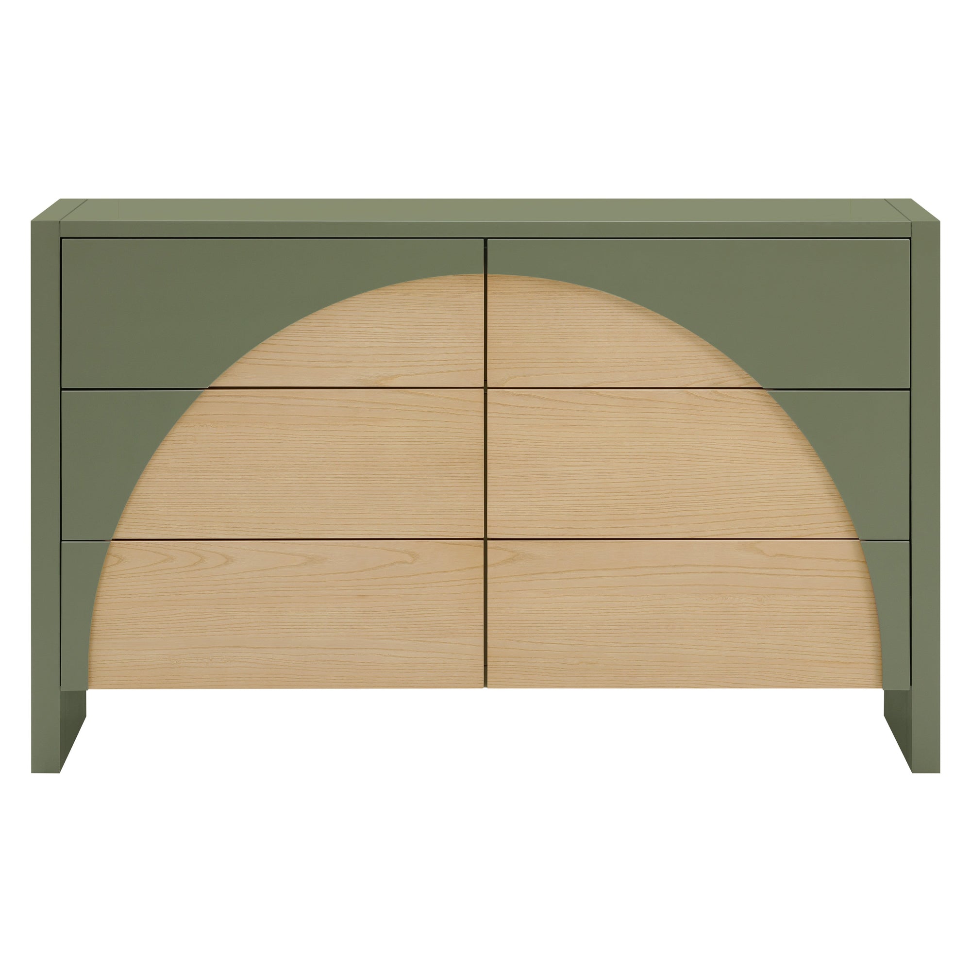 M30216OLSH,Babyletto,Moab 6-Drawer Assembled Dresser in Olive/Ash
