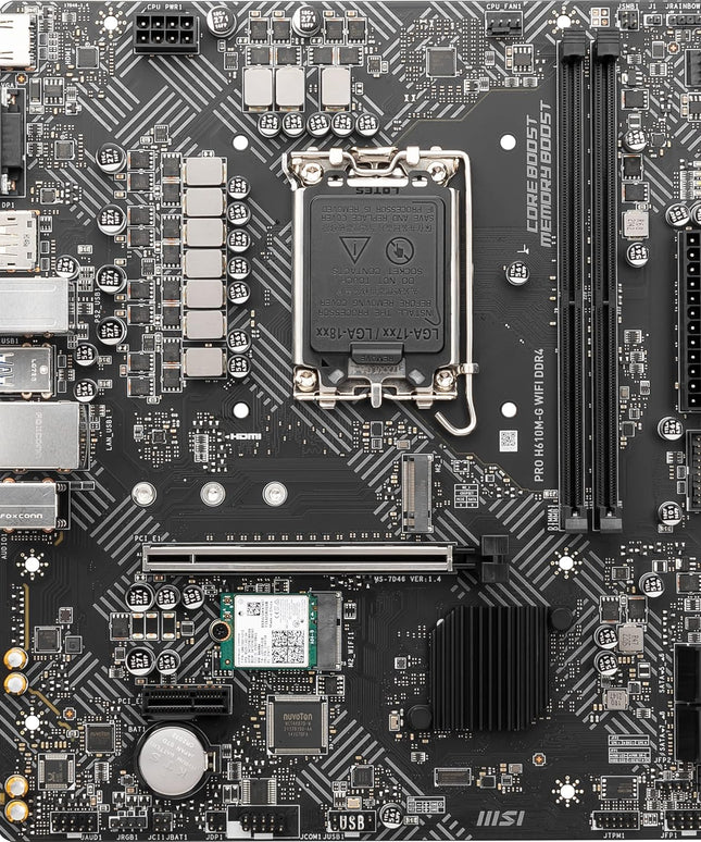 MSI PRO H610M-G WiFi DDR4 ProSeries Motherboard