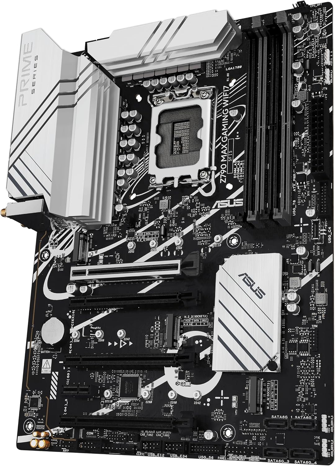 ASUS Z790 MAX Gaming WIFI7 Intel Z790 (LGA 1700) ATX Motherboard with PCIe 5.0, Three M.2 Slots, 14+1 DrMOS, DDR5, WiFi 7, Realtek 1Gb LAN, HDMI, USB 20Gbps Type-C®, Thunderbolt™ (USB4®), Aura Sync
