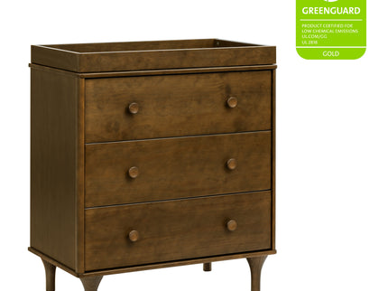 M9023NL,Babyletto,Lolly 3-Drawer Changer Dresser in Natural Walnut