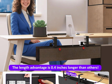 Under-Desk Cable Management Tray,