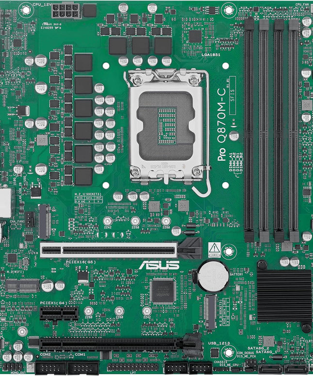 ASUS Pro Q870M-C-CSM Micro-ATX mATX Q870 Business Motherboard