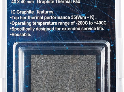 Graphite Thermal Pad – Permanent Replacement for Thermal Paste/Grease (40 X 40mm)