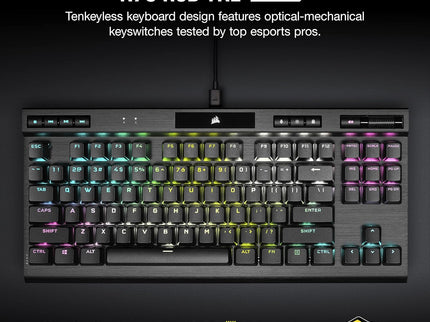 Corsair K70 RGB TKL Champion Series – Optical-Mechanical Keyboard