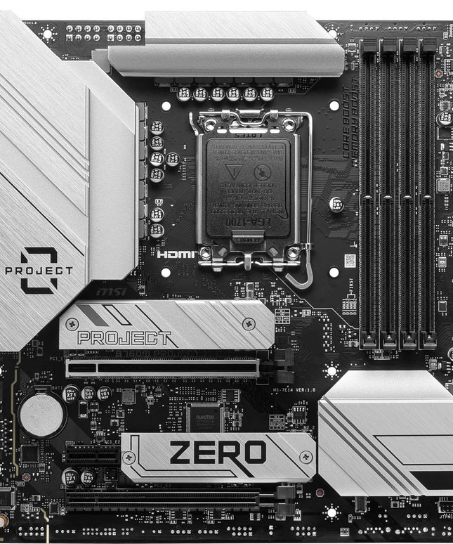 MSI B760M Project Zero Gaming Motherboard