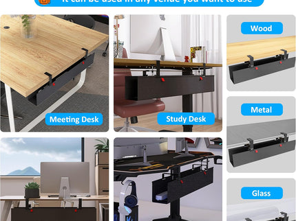 Under-Desk Cable Management Tray