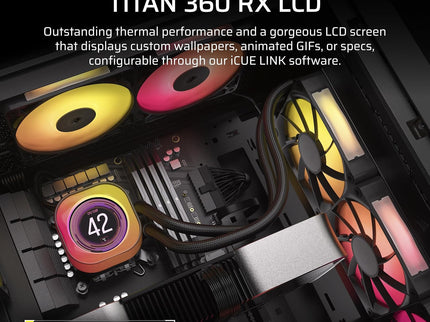 Corsair iCUE Link Titan 360 RX LCD Liquid CPU Cooler