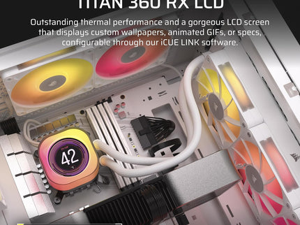 Corsair iCUE Link Titan 360 RX LCD Liquid CPU Cooler