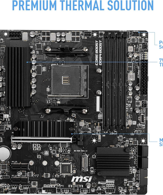 MSI B550M PRO-VDH WiFi ProSeries Motherboard