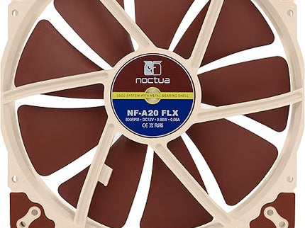 Noctua NF-A20 FLX, Premium Quiet Fan, 3-Pin (200x30mm, Brown)