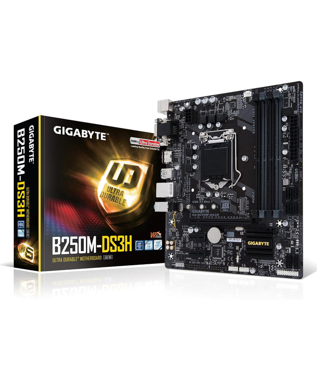 GIGABYTE GA-B250M-DS3H LGA1151 Intel Micro ATX DDR4 Motherboard