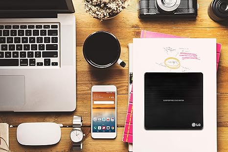 LG GP60NB50 External Ultra Slim Portable DVDRW Black, Retail Pack