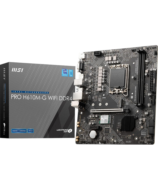 MSI PRO H610M-G WiFi DDR4 ProSeries Motherboard