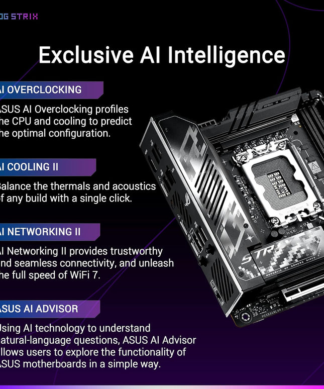 ASUS ROG STRIX Z890-I GAMING WIFI Intel® Z890 LGA