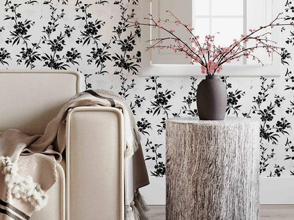 Dalhia 15" Wide Distressed White and Gold Side Table