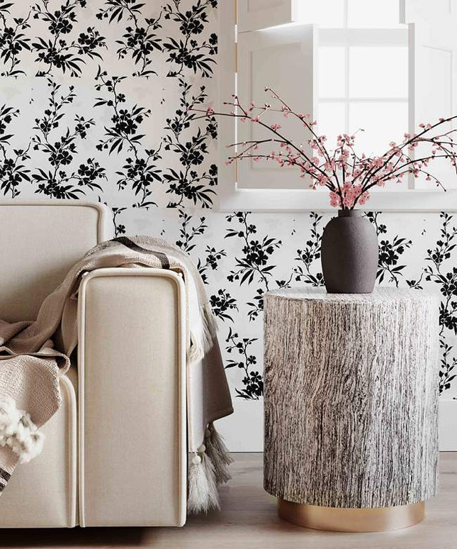 Dalhia 15" Wide Distressed White and Gold Side Table