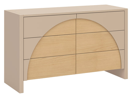 M30216TPESH,Babyletto,Moab 6-Drawer Assembled Dresser in Taupe/Ash