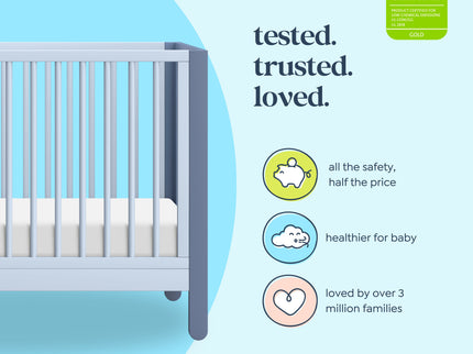 F30301CVBPB,Carter's,Marisol 4-in-1 Convertible Crib in Cove Blue/Powder Blue