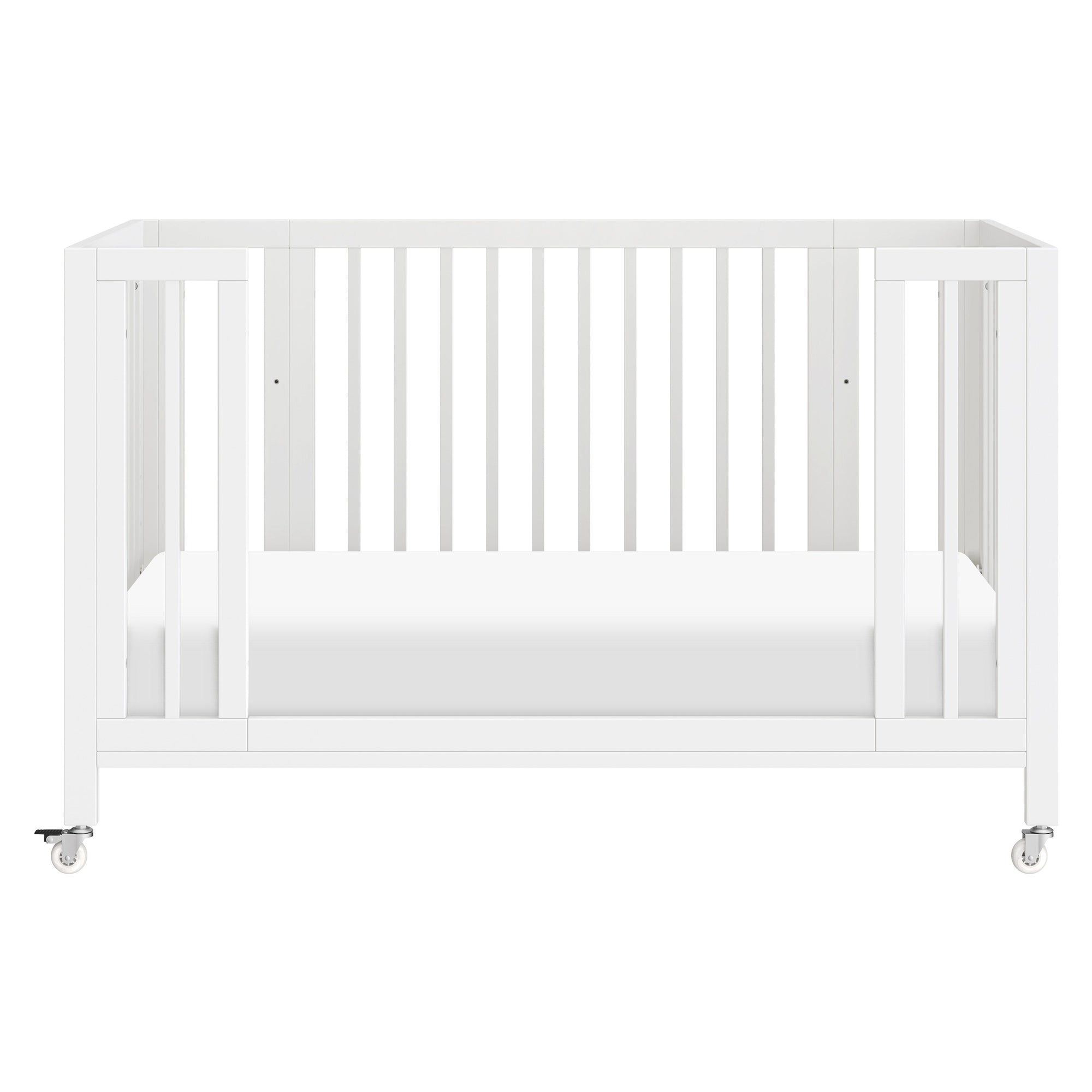 M30880W,Babyletto,Rolli 9-in-1 Convertible All-Stages® Crib w/ Bassinet & Toddler Bed Kits in White