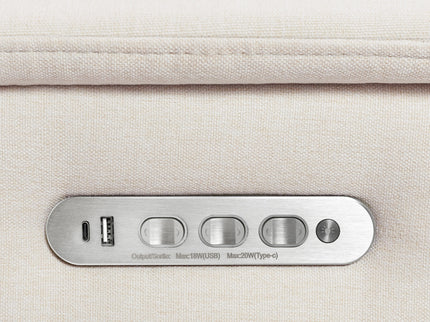 M17182PCMEW,Namesake,Willa Pro Power Glider Recliner w/ Power Lumbar in Performance Cream Eco-Weave