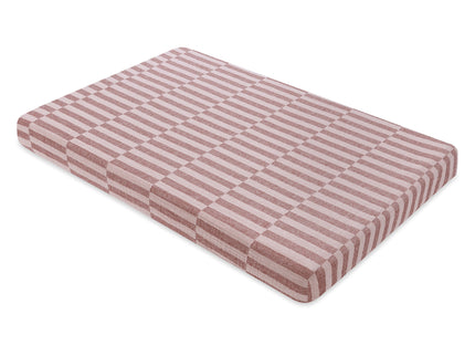 T30436,Babyletto,Maroon Stripe Muslin Mini Crib Sheet in GOTS Certified Organic Cotton