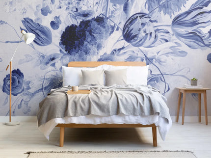 Vase of Flowers Blue