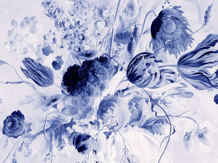 Vase of Flowers Blue