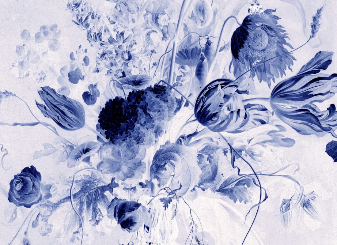 Vase of Flowers Blue