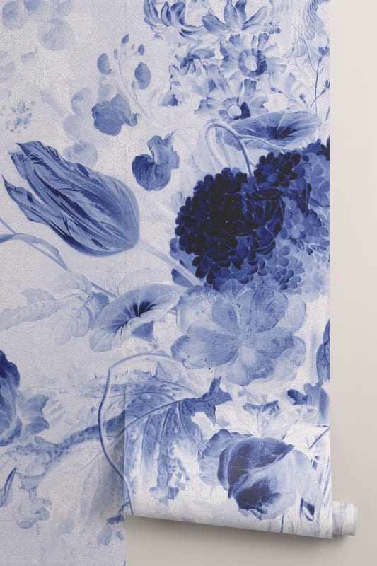 Vase of Flowers Blue