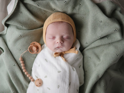 Mushie Organic Cotton Muslin Swaddle Blanket