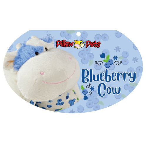 Original Sweet Scented Blueberry Cow Plush Pillow Pet