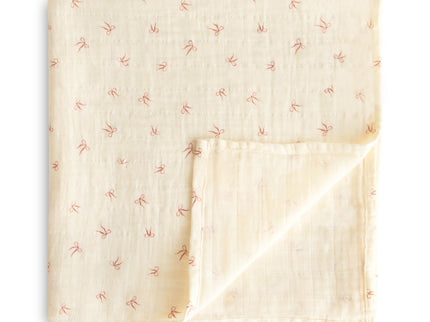 Mushie Organic Cotton Muslin Swaddle Blanket