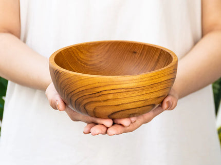 Classic Teak Wood Cereal Bowl