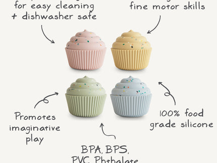 Mushie Mix and Match Cupcake Toy