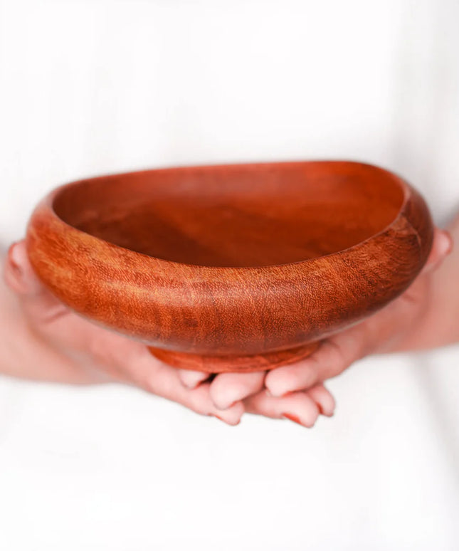Curved Doussie Wood Bowl - Regular