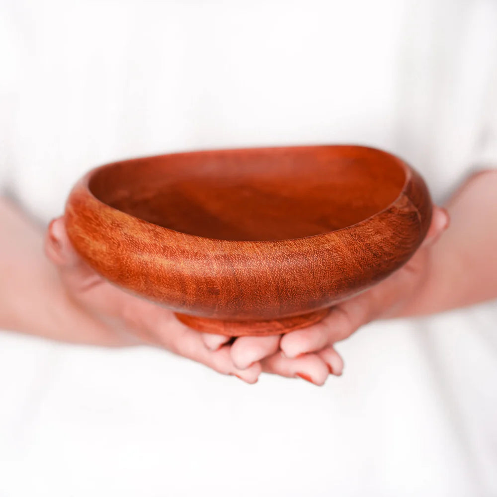 Curved Doussie Wood Bowl - Regular