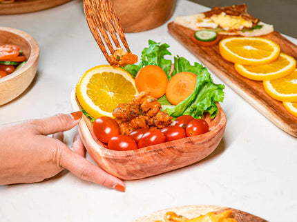 Square Acacia Wood Bowl