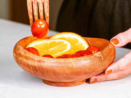 Curved Doussie Wood Bowl - Regular