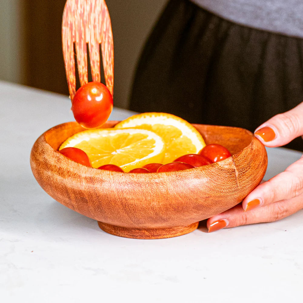 Curved Doussie Wood Bowl - Regular