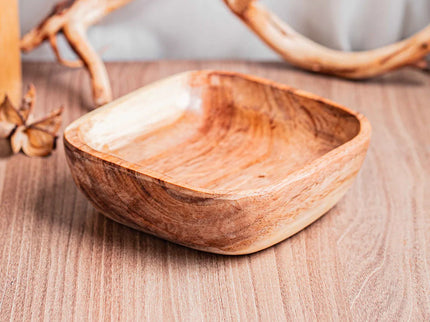 Square Acacia Wood Bowl