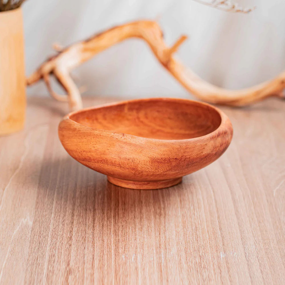 Curved Doussie Wood Bowl - Regular
