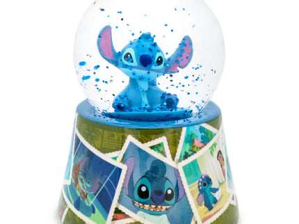 Disney Lilo and Stitch Vintage Photos Mini Light-Up 3-in Snow Globe