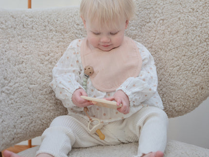 Mushie Silicone Pacifier Clip | Eva