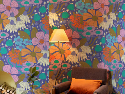 Cosmic Floral Purple