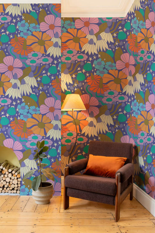 Cosmic Floral Purple