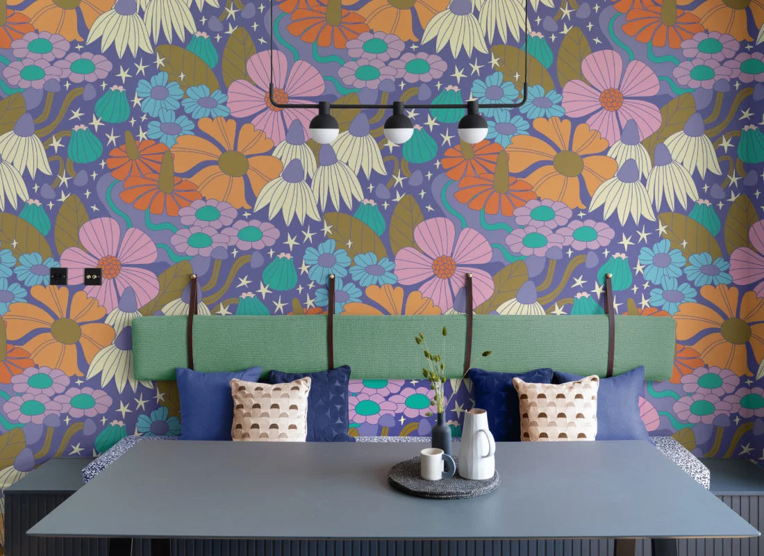 Cosmic Floral Purple