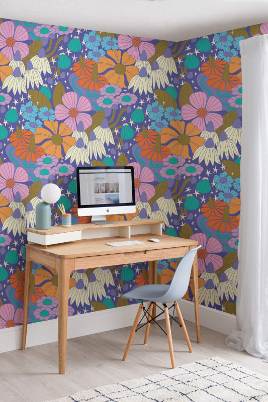 Cosmic Floral Purple