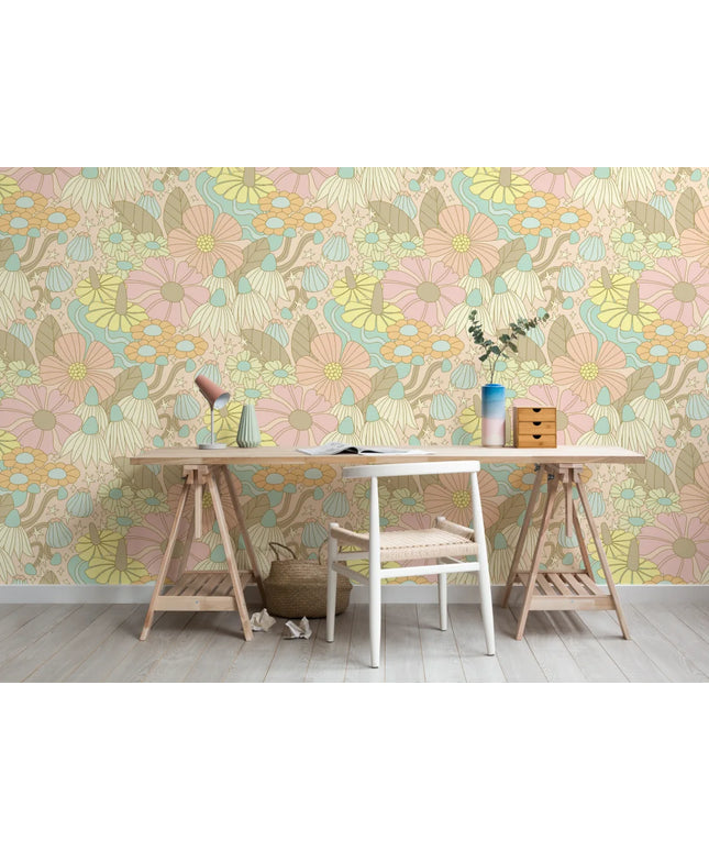 Cosmic Floral Pastel