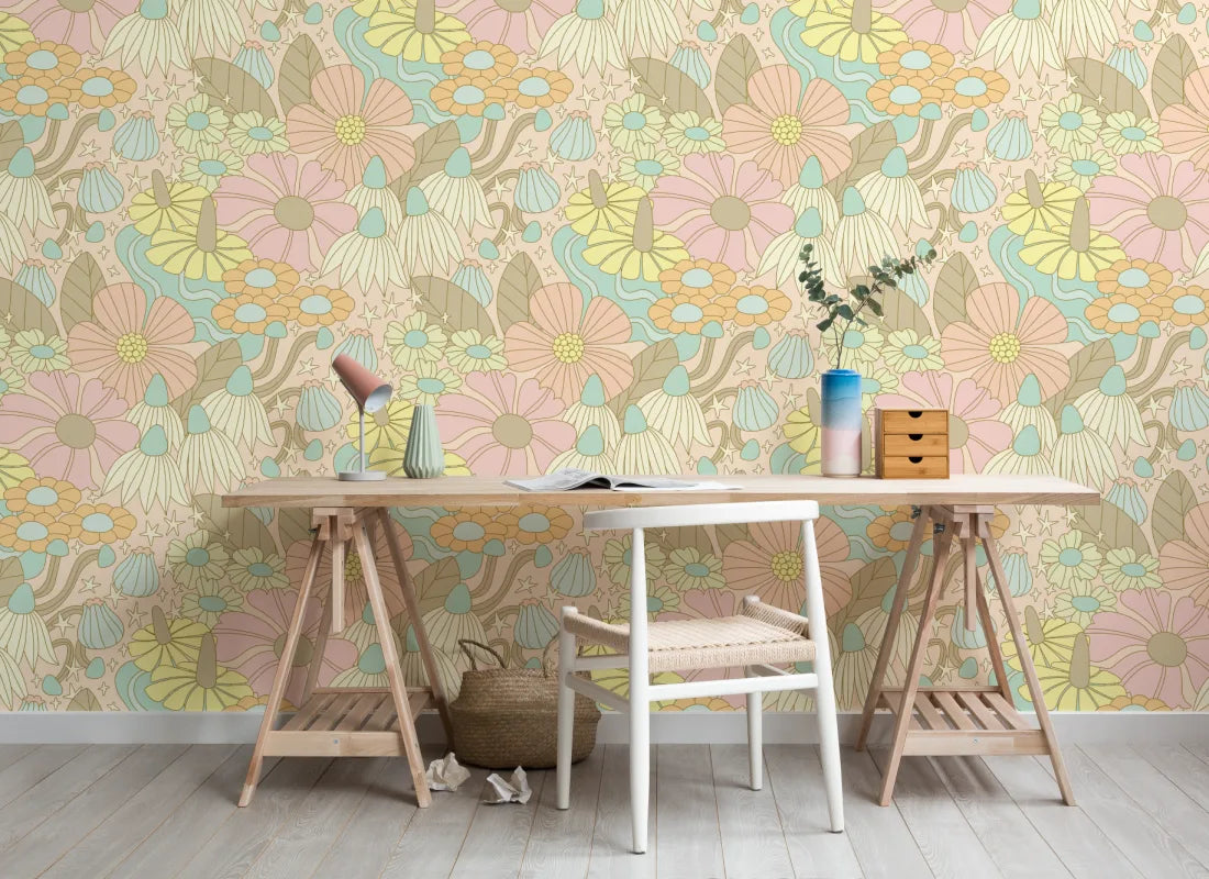 Cosmic Floral Pastel